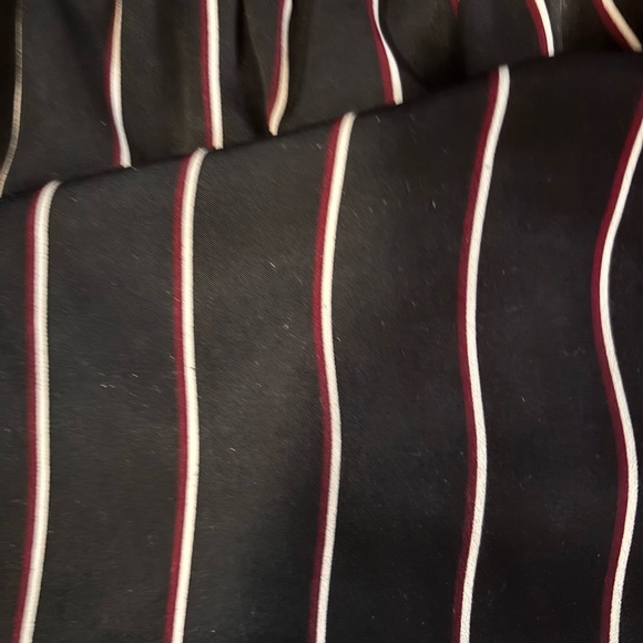 Navy, maroon, and white pinstripe dress - Picture 6 of 7